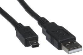 Six foot USB A to mini cable