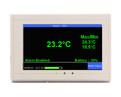 TV2 QuickCheck monitor with one temp sensor