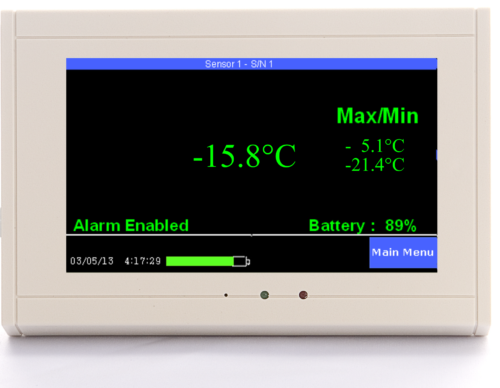 Freezer alarm w 1 sensor