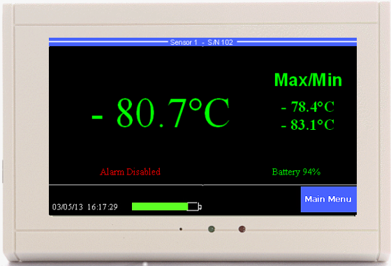 TV2 -80°C Freezer Alarm w wireless sensor – ProDataLoggers